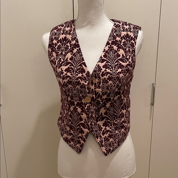 Cider small burgundy vest NWT #80 - Picture 2 of 6